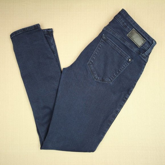 Mavi Alexa Skinny Jeans Women's Size 28 X 28 Low Rise Dark Wash Denim - Picture 4 of 11